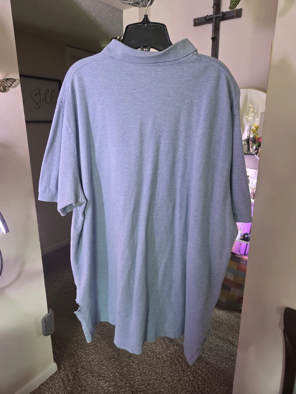Ralph Lauren Light Blue Short Sleeve Polo with Navy Pony